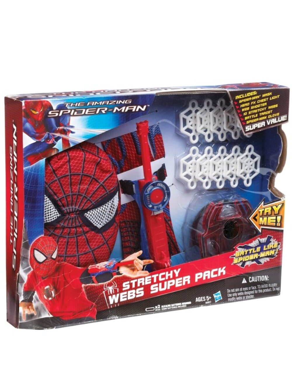 3/$118❤️sealed discontinued 2012 Amazing Spider-Man Stretchy Webs Super Pack